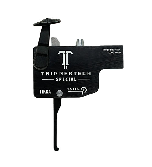 Der TriggerTech Tikka Trigger in Black Special Flat bietet dir eine herausragende Abzugsqualität, verbesserte Präzision und eine individuelle Anpassung für dein Schießerlebnis.
